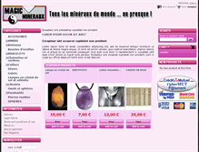 Tablet Screenshot of magic-mineraux.fr